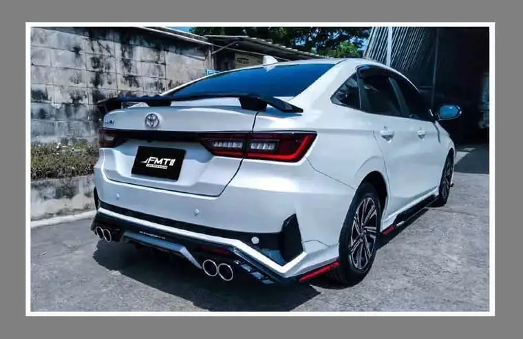Yaris ATIV สีขาว ชุดแต่ง FMTI